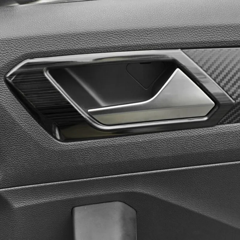 Tonlinker наклейки на крышку внутренней дверной ручки автомобиля для Volkswagen T ROC 2018 19
