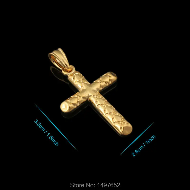 Подвеска Jesus Cross женская и мужская мода золотое ожерелье Трендовое распятие инри