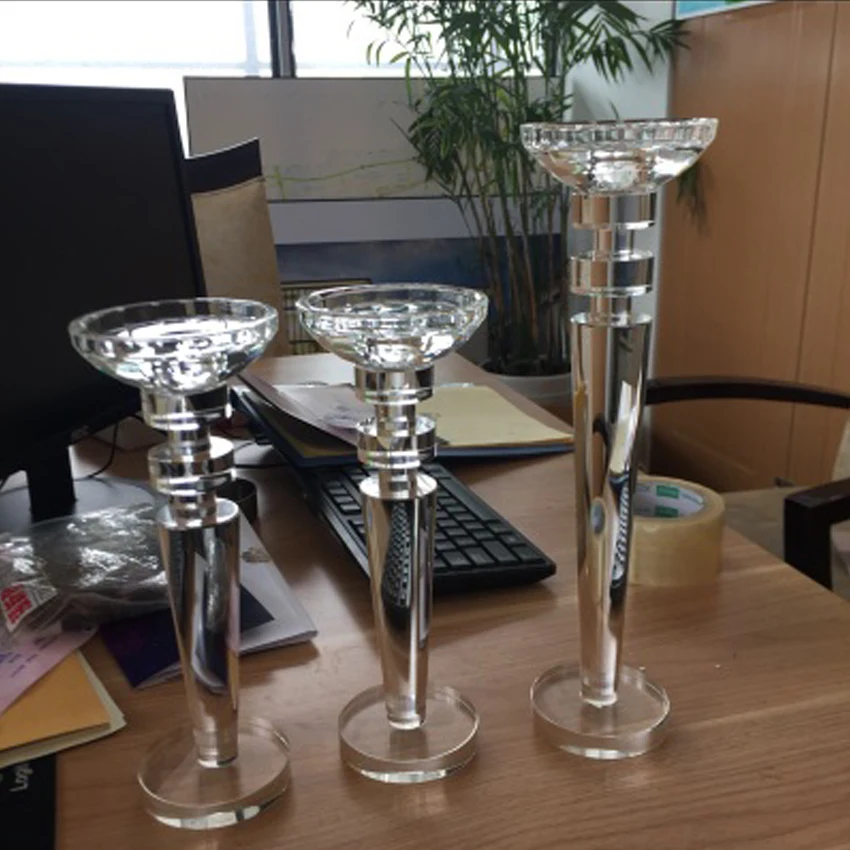 Европейские подсвечники креативный Хрустальный подсвечник для чая прозрачный