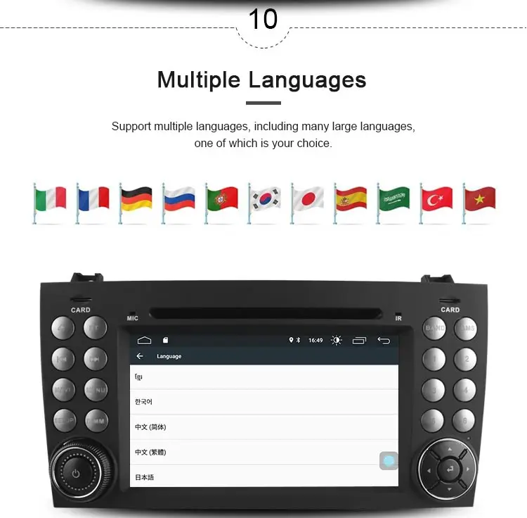 JDASTON Android 10,0 в Dash 2 Din Автомобильный dvd-плеер для Mercedes Benz SLK R171 SLK230 W171 Автомобильный gps Радио Аудио мультимедиа стерео