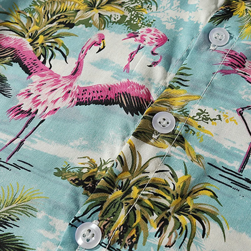 Рубашки для мальчиков лето 2019 Пляжная рубашка с короткими рукавами и