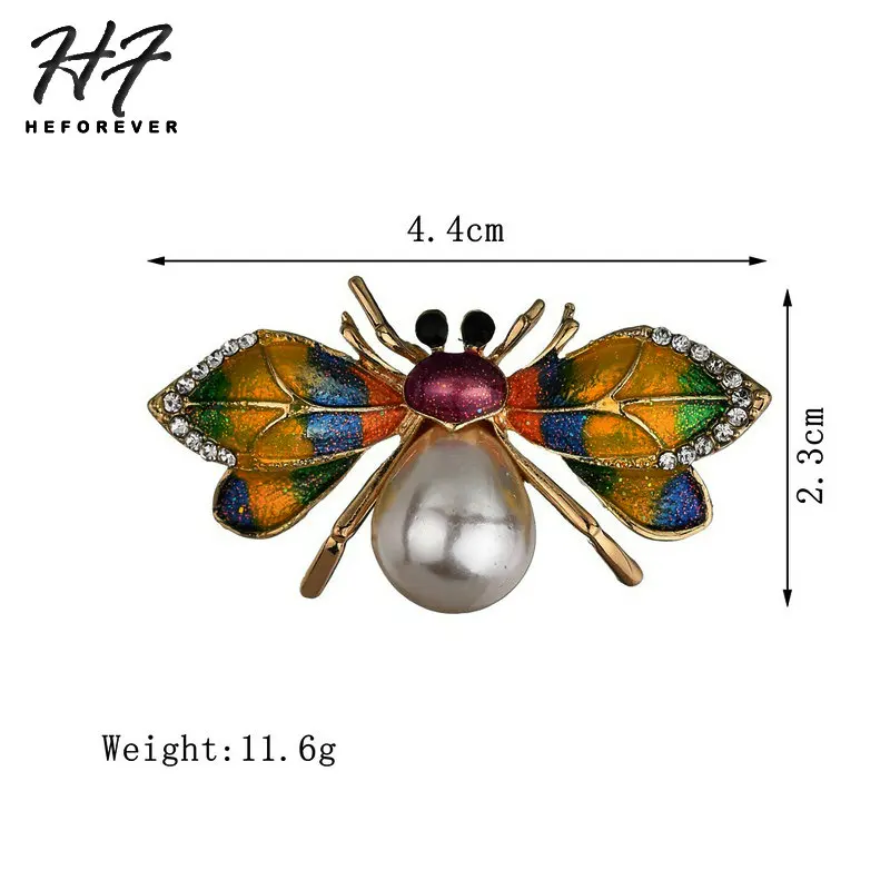 Женская трехмерная брошь в виде пчелы с искусственным жемчугом|Броши| |