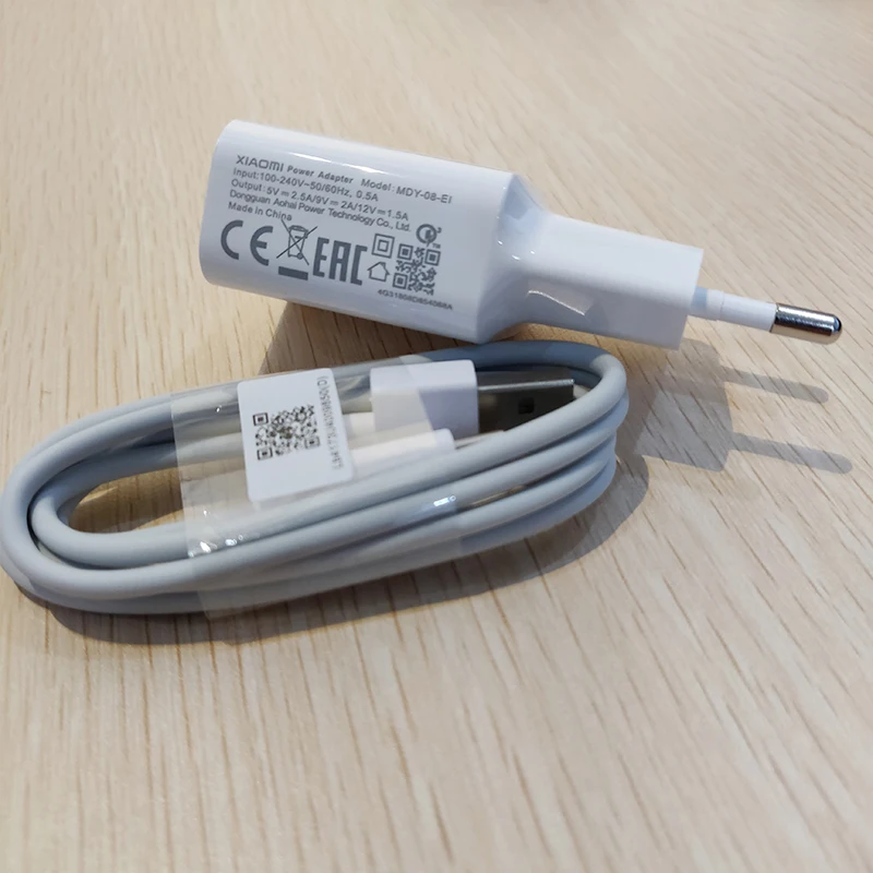 Зарядное устройство для XIAOMI с европейской вилкой QC3.0 быстрый адаптер 5 в 2 А/9 А