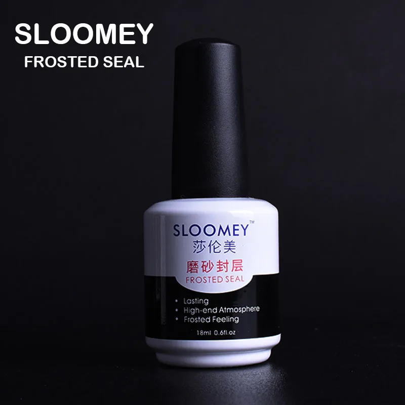 Matte top coat SLOOMEY, 18 мл, для дизайна ногтей, без кислоты, Праймер, Базовое покрытие, Гель-лак, удаление жира, баланс, специальный инструмент для лака для ногтей, УФ-гель - Цвет: Matte top coat