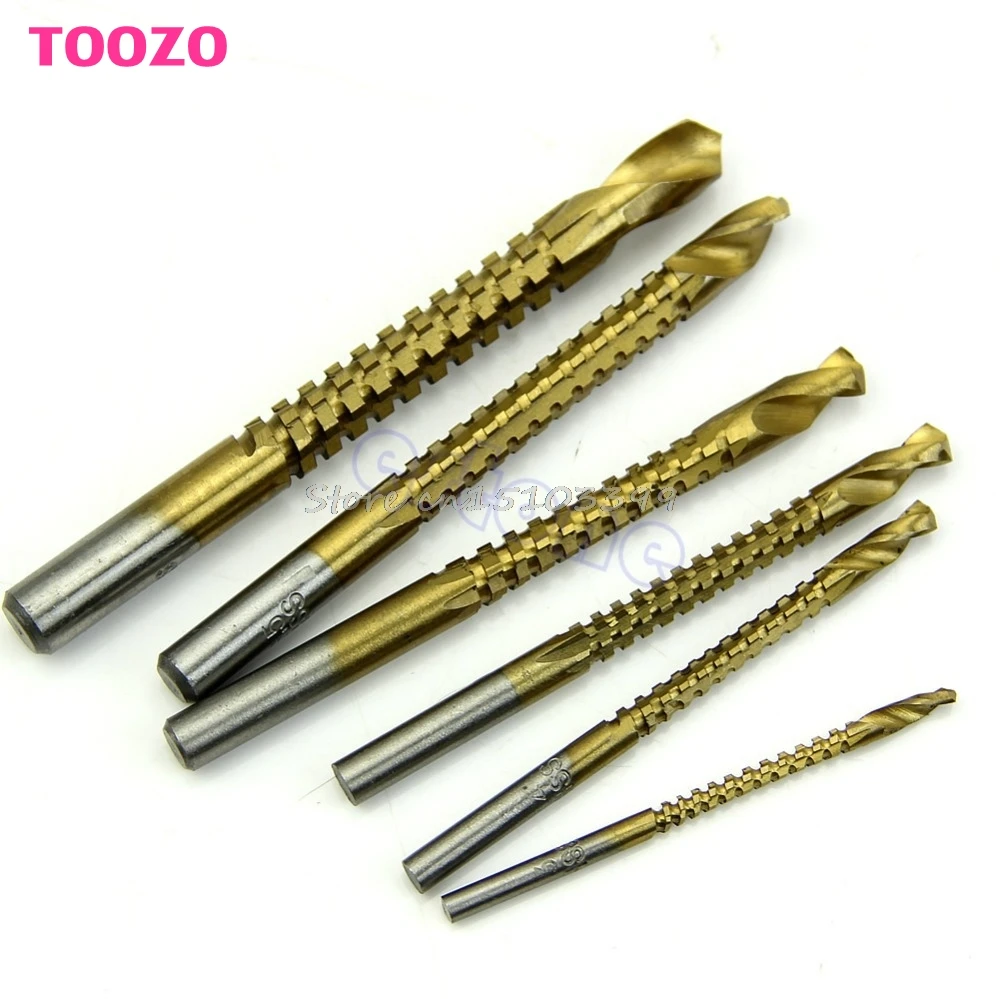 6pcs Woodworking Cutting Cutter Hole Saw Holesaw Wood Metal HSS Ti Drill Bit Dropship | Инструменты