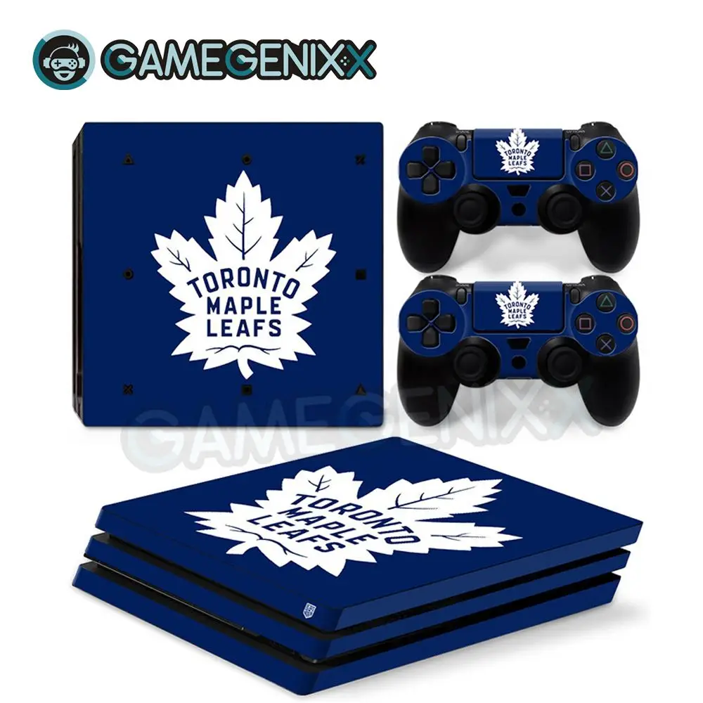 Наклейка на кожу GAMEGENIXX Виниловая наклейка для PS4 Pro консоли и 2 контроллера-Toronto Maple