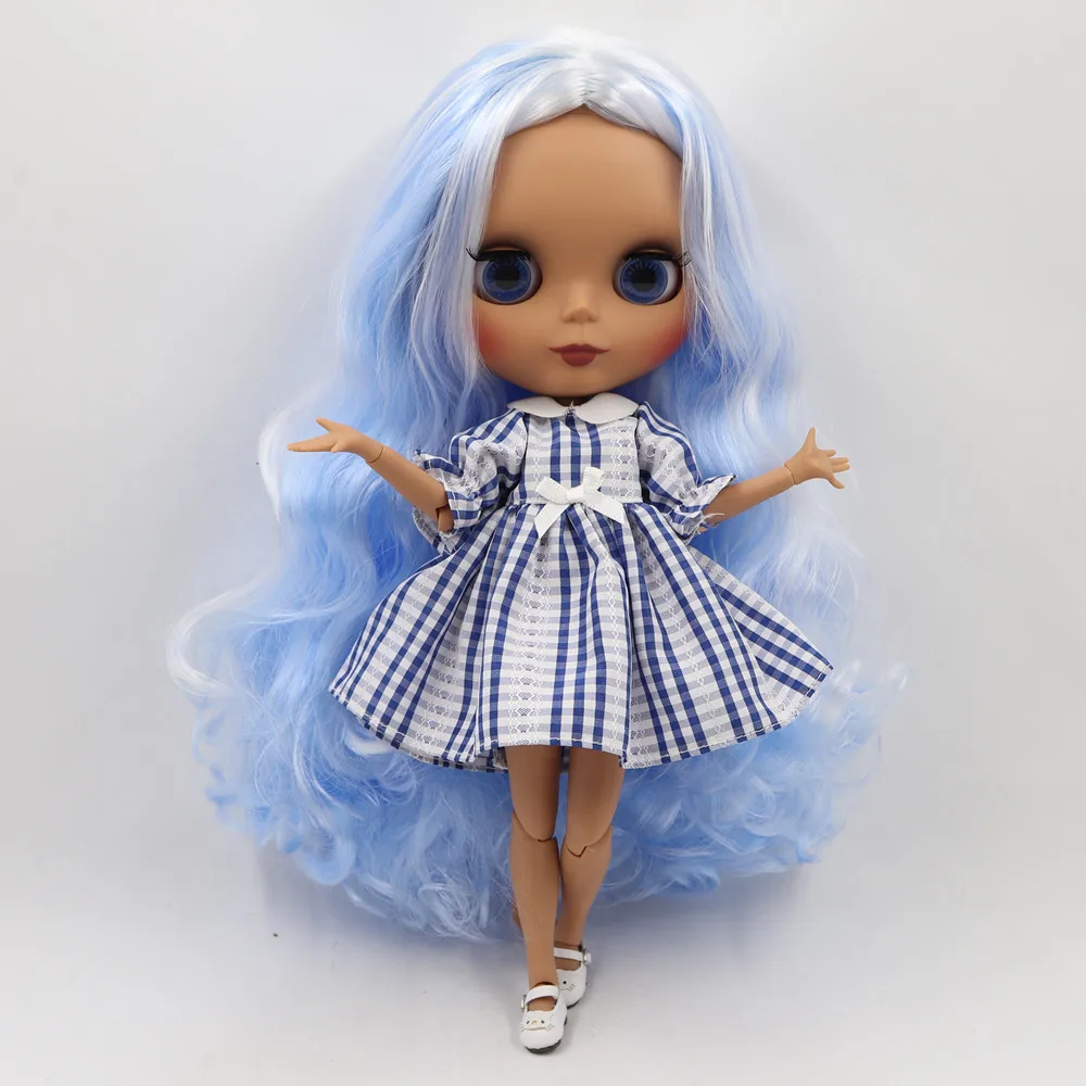 Кукла Blyth ICY DBS 1/6 bjd индивидуальное лицо с фиолетовыми смешанными синими волосами
