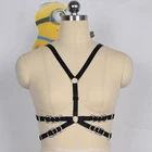 Модный женский бюстгальтер-клетка в готическом стиле