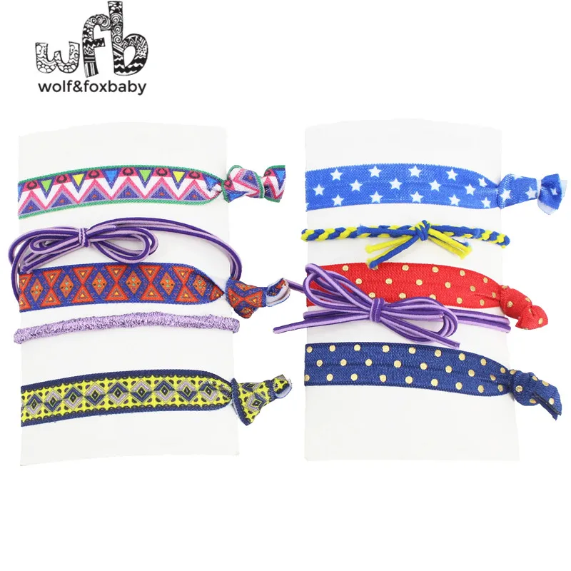 

5pcs/pack 23 patterns Rubber hair band Sparkling patterns fashion girls accessories ribbon bands headwear accessory hair rope