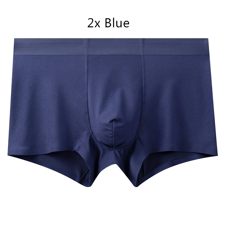 2x Blue EVES, мужское 3D нижнее белье, боксеры, высокая эластичность, Cueca, мужские трусы, мужские шорты-боксеры, дышащие мужские трусы, мягкие мужские боксеры, Homme - Цвет: 2x Blue