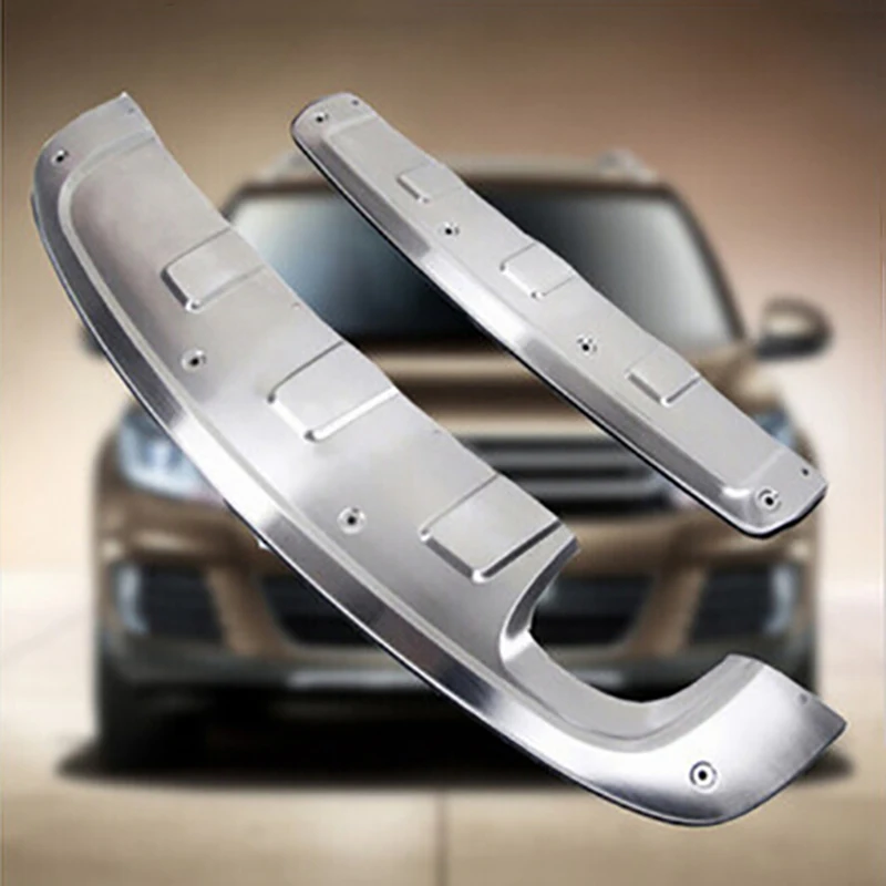 2 шт. для Vw Volkswagen Tiguan 2013 2016 передняя и задняя бамперы защита губ противоскользящая