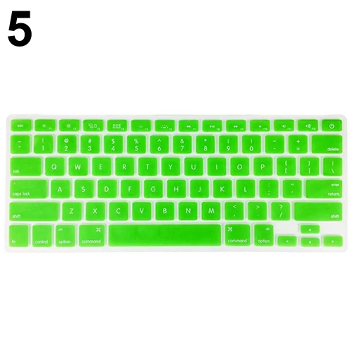 Клавиатура мягкий чехол для Apple MacBook Air Pro Retina 13/15/17 дюймов Защитная крышка - Цвет: Green