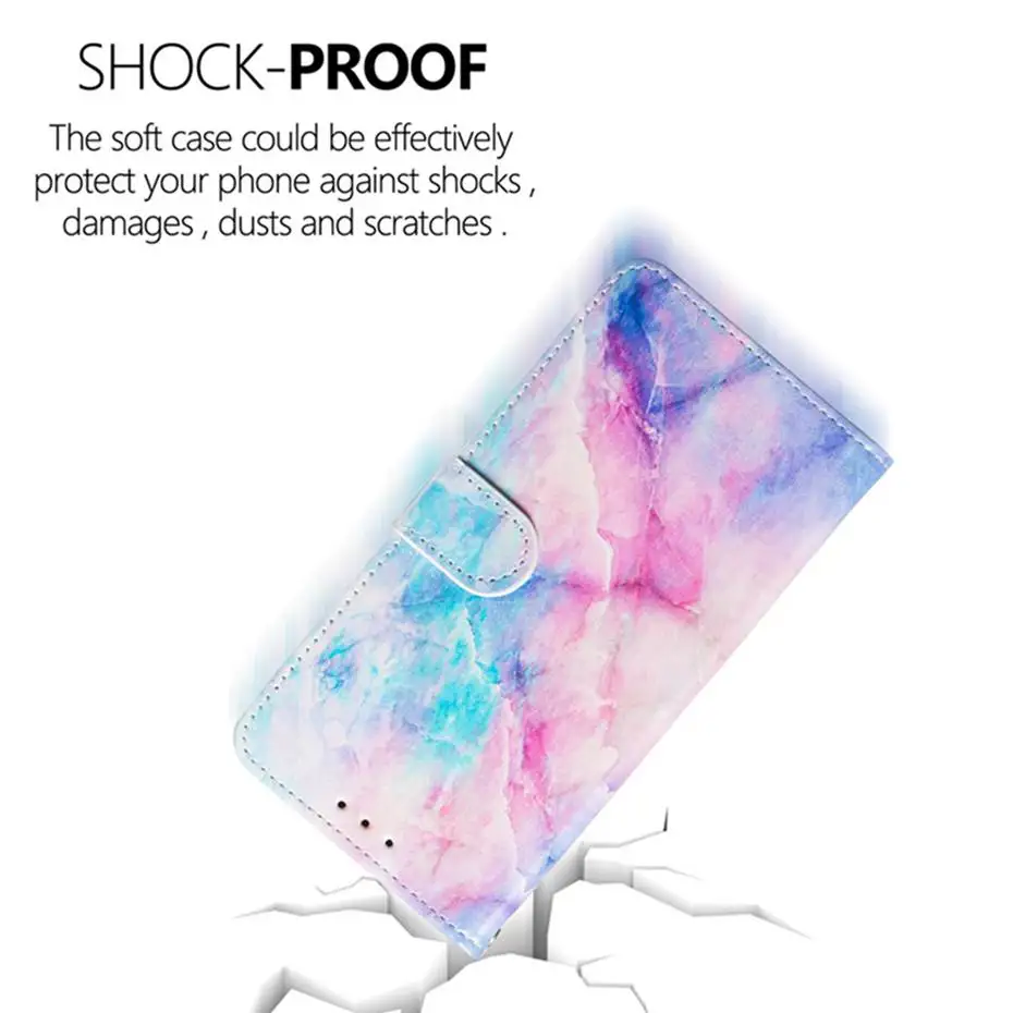 Флип кейс из искусственной кожи для Samsung Galaxy S10 E S9 S8 A10 A20 A30 A40 A50 A70 M10 M20 M30 A6 A7 J4 J6 2018