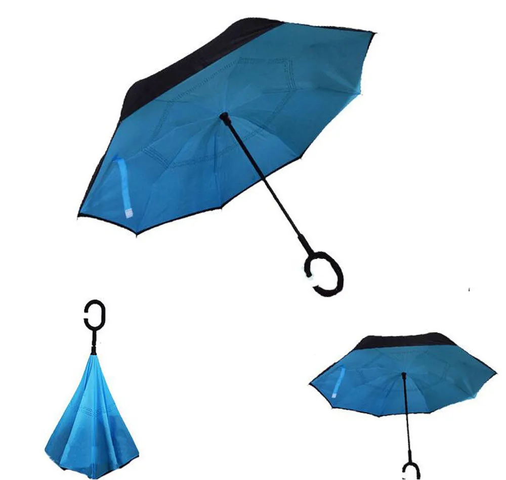 Новый Лучше Brella Двойной Слой/Перевернутый/Назад Открытие Зонтик|umbrella can|umbrella
