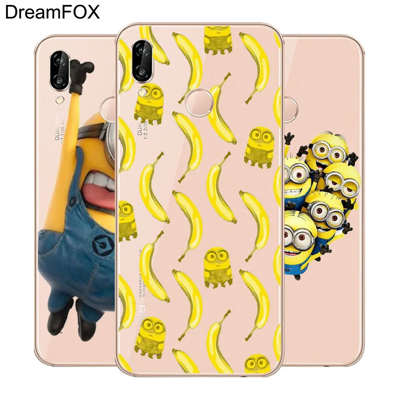 DREAMFOX L067 Minions Soft TPU Silicone Case Cover For Huawei Honor 6A 6C 7X 9 10 P20 P30 Lite Pro P Smart 2019 |