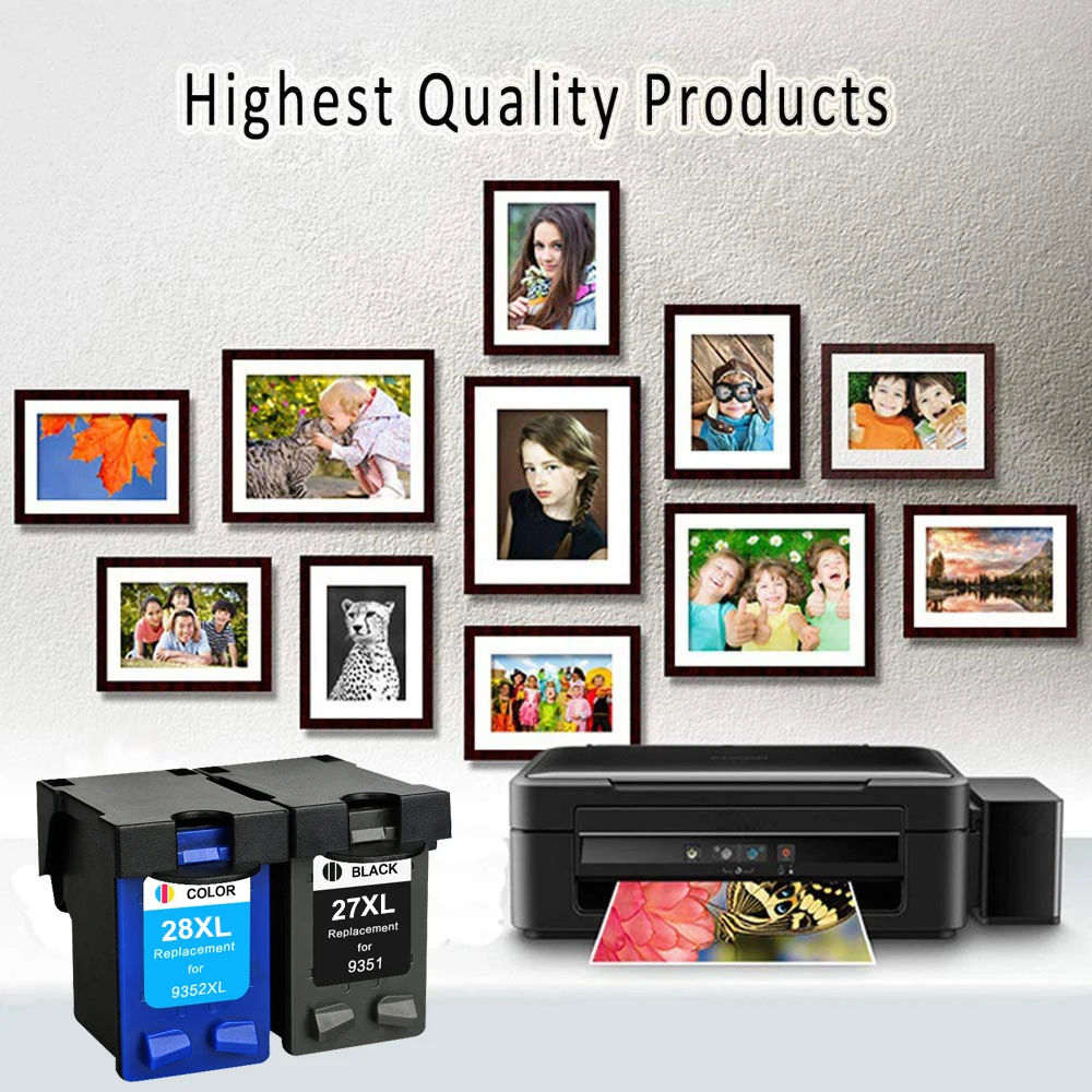 Чернильный картридж SHIZHI совместимый с HP 27 XL 28xl для Deskjet serie 450 450CI 5550 3420 3520 3550 3650 3740
