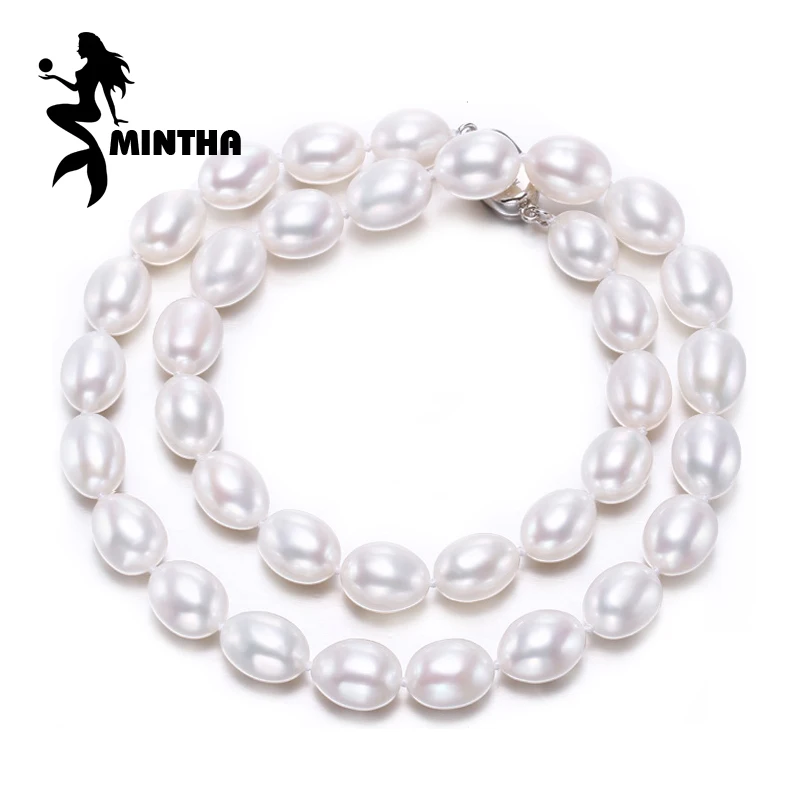 

MINTHA Bohemian charm purple pearl necklace, geometric necklace fine jewelry drop pearl jewelry fashion necklace for women