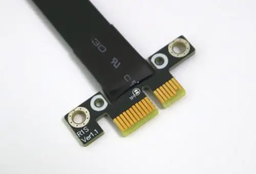 Прямоугольный Удлинительный кабель Riser PCIe 3 0x1 для графической карты x16 25 см R11SR PCI E
