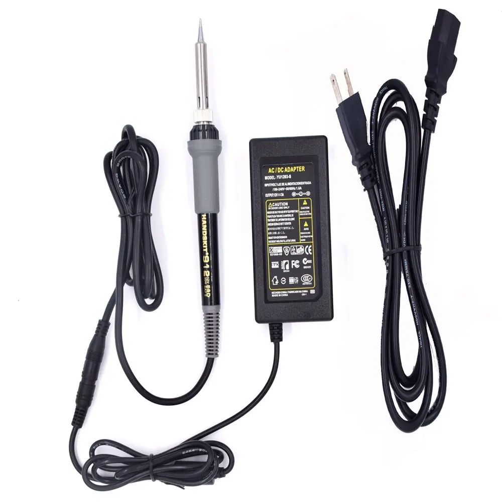 HANDSKIT DC12V/35 Вт автомобильный аккумулятор низкого напряжения Электрический паяльник головка Зажим инструменты для ремонта автомобиля портативный паяльник