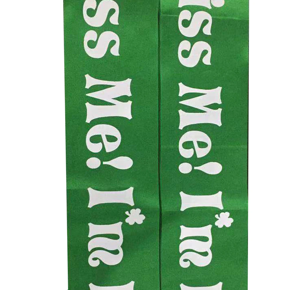 3 шт. ST Patrick Day Clover чулки без рукавов с буквенным принтом Аксессуары:
