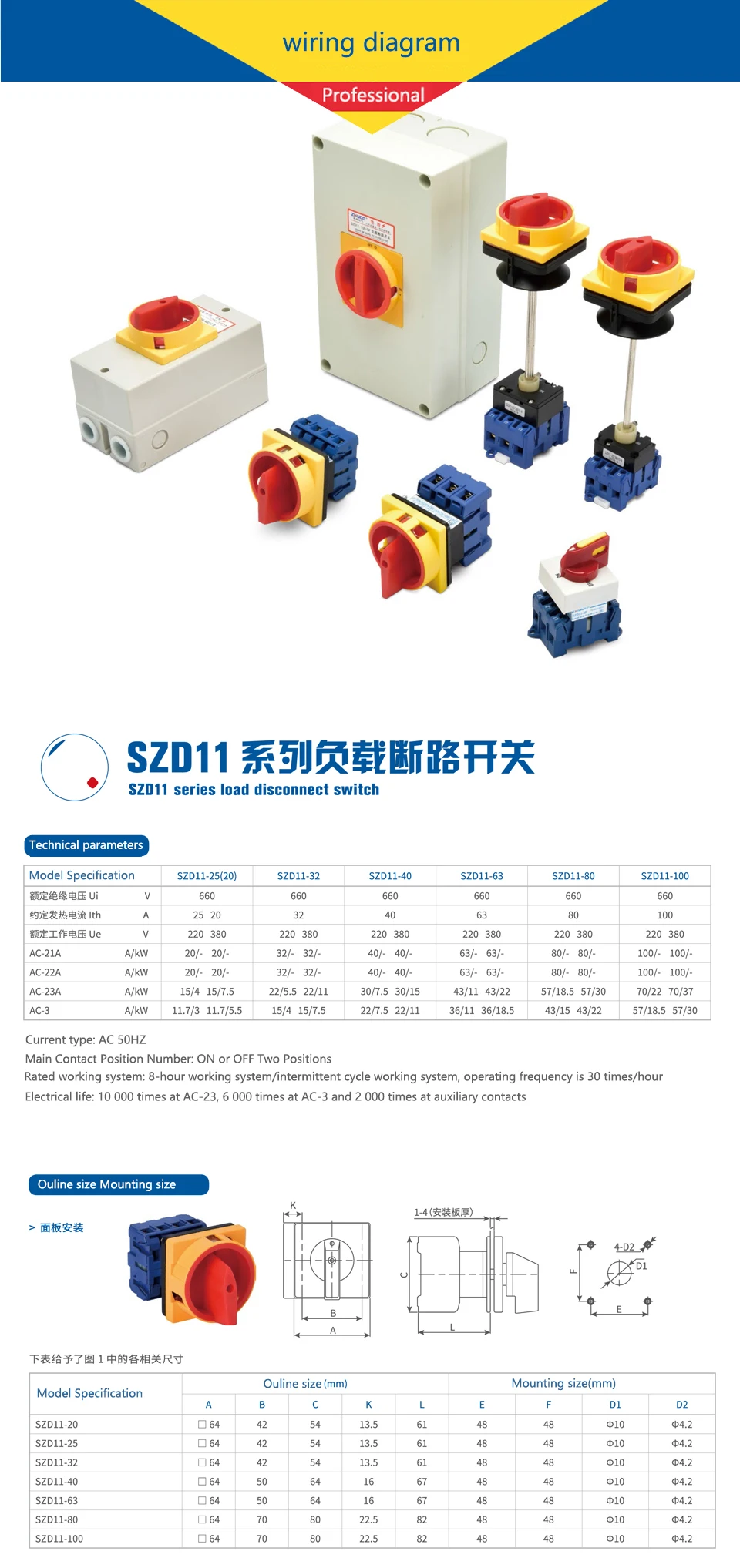SZD11-32A 3P 660V ВКЛ-ВЫКЛ изолятор переключатель с замок поворотный Кулачок Переключатель отсоединения Высокое напряжение управление напряжение