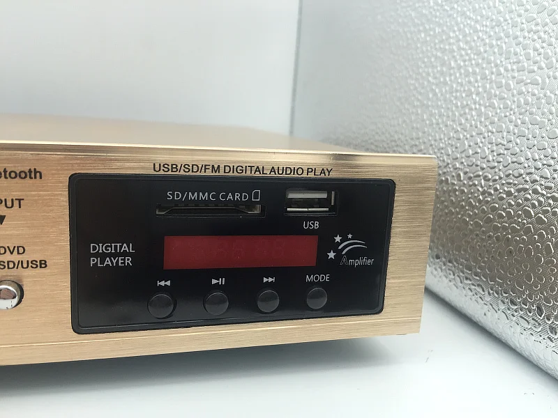 5,0-channel 300W+ 300W высокомощный караоке с FM радио, SD, USB разъемом пульт дистанционного управления Встроенный Bluetooth цифровой AV усилитель