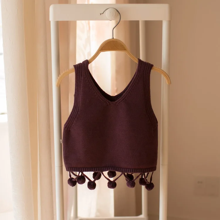 2017 Оптовая весна детская мода хлопок сплошной цвет шар шерсть жилет babys жилеты |