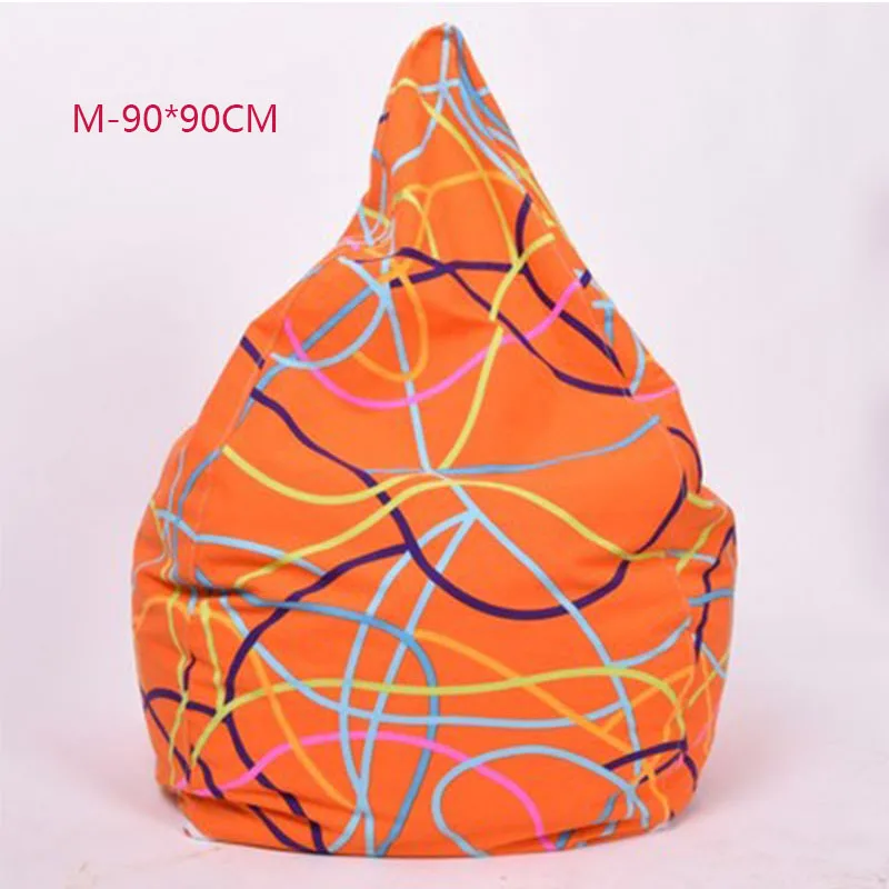 M-90X90CM Чехол для стула, сумки для фасоли, без наполнения, для дома, гостиной, дивана, кровати, ленивый, Повседневный, татами, фасоли, сумки, чехлы для стула для взрослых - Цвет: M-90X90CM