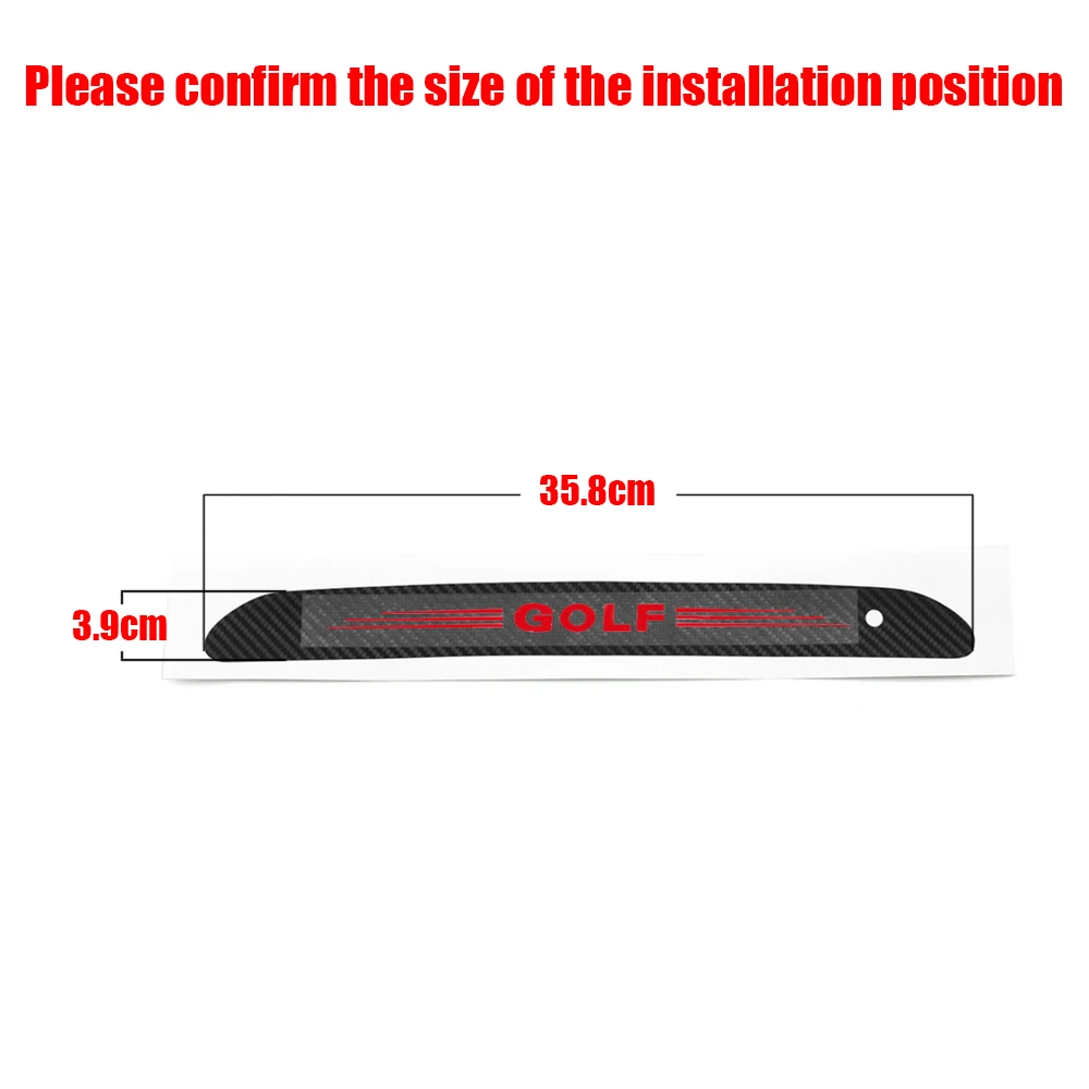 

For Volkswagen Vw Golf 6 Mk6 Golf 7 Hollow Car Brake Light Sticker Decoration Cover Carbon Fiber Case Car-Styling