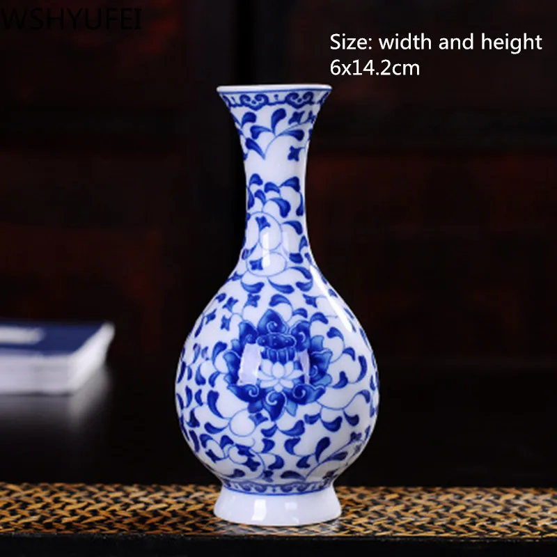 Jingdezhen ручная роспись ваза ручной работы Цветочная мини Ваза Круглая и гладкая