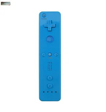 Light blue Беспроводной геймпад с силиконовый чехол для wii пульт дистанционного управления для Nintend wii игровой пульт дистанционного управления джойстик без движения Plu - Color: Light blue