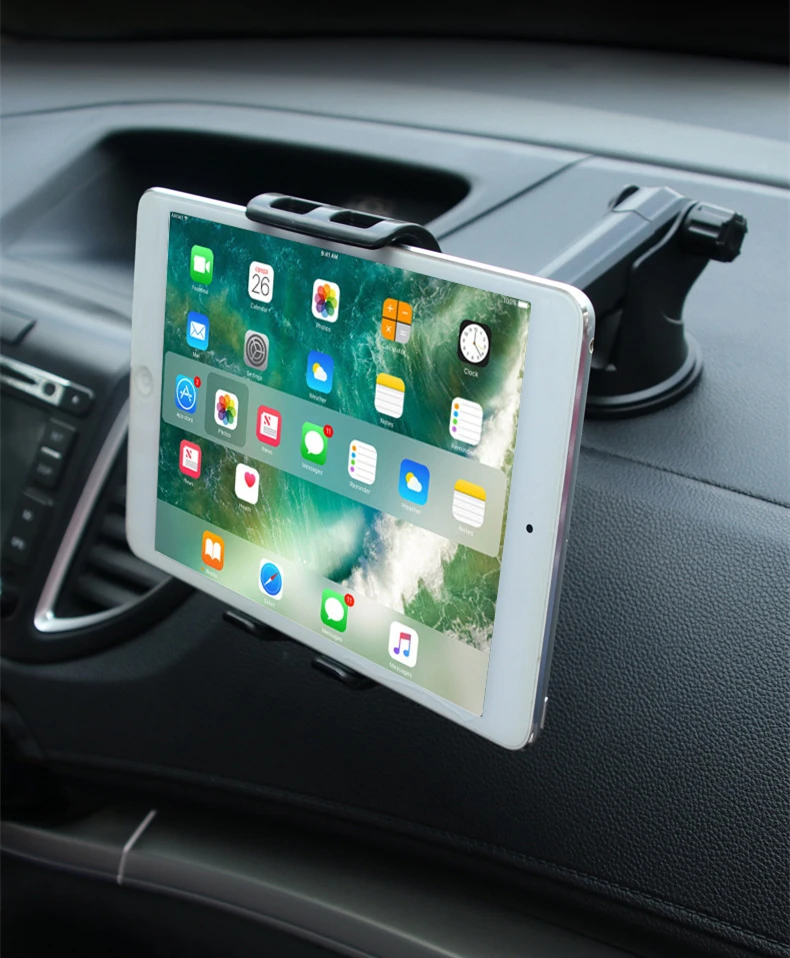 Windshield Dashboard Car Phone Holder 360 Rotatable Extendable Car Phone Holder Tablet Holder Stand Mount Display GPS Support