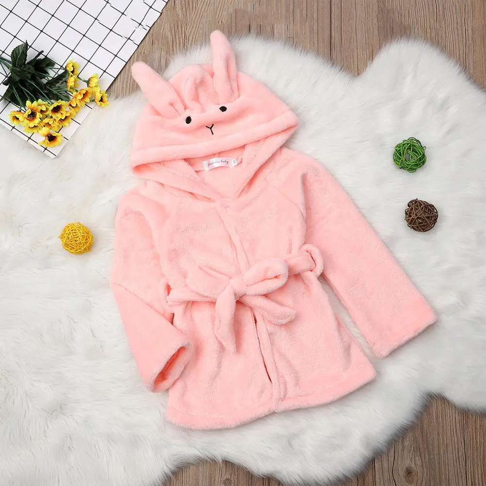 Emmababy 2018 для маленьких мальчиков и девочек зимние теплые с капюшоном ночь банный