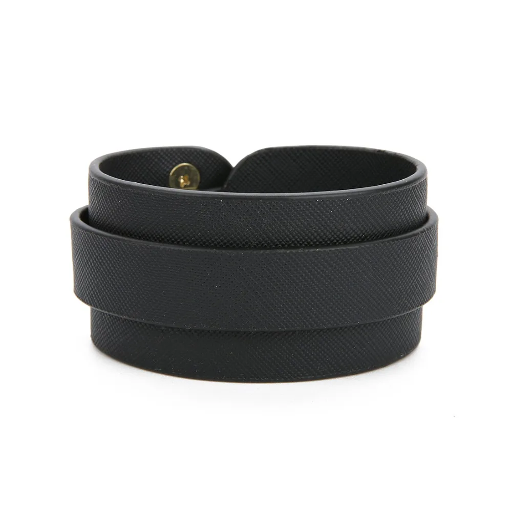 Широкий кожаный браслет с леопардовым принтом 2017 разноцветный Металлический