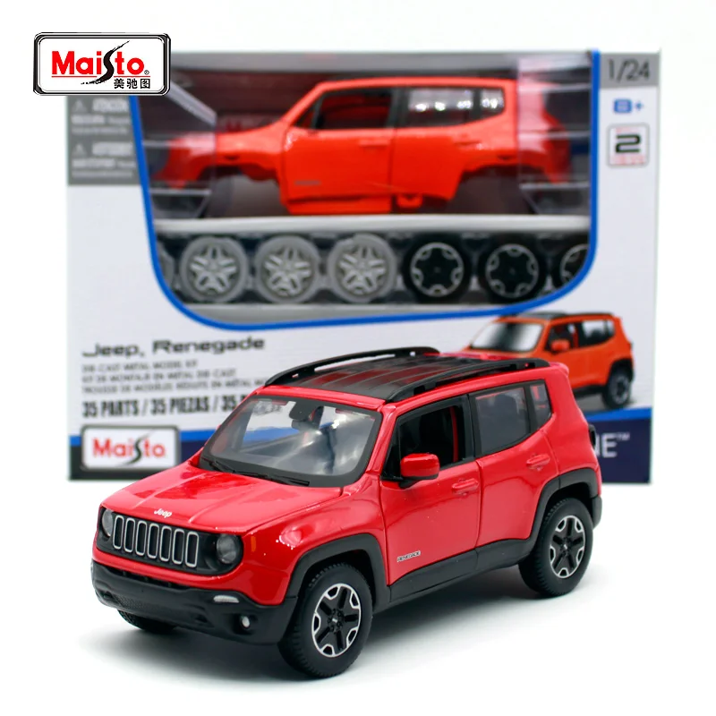 

Maisto 1:24 2015 Jeep Renegade City внедорожник оранжевый в сборе «сделай сам» литая модель автомобиля игрушка в коробке Бесплатная доставка 39282