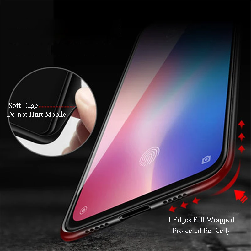 Стеклянный чехол для Redmi Note 8 Pro/Xiaomi 9 SE чехол из закаленного стекла силиконовый защитный полный чехол s для Xiaomi 9 Pro