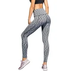 Женские Леггинсы для йоги YEL, черные облегающие леггинсы с высокой талией для фитнеса и йоги, спортивные штаны для бега, новинка 2021