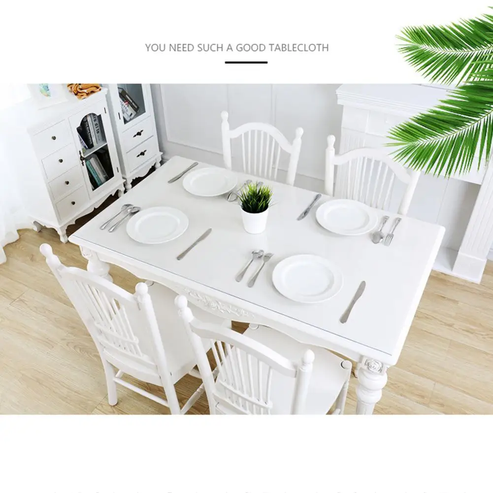 Скатерть из водонепроницаемого ПВХ скатерть прозрачная покрытие стола коврик