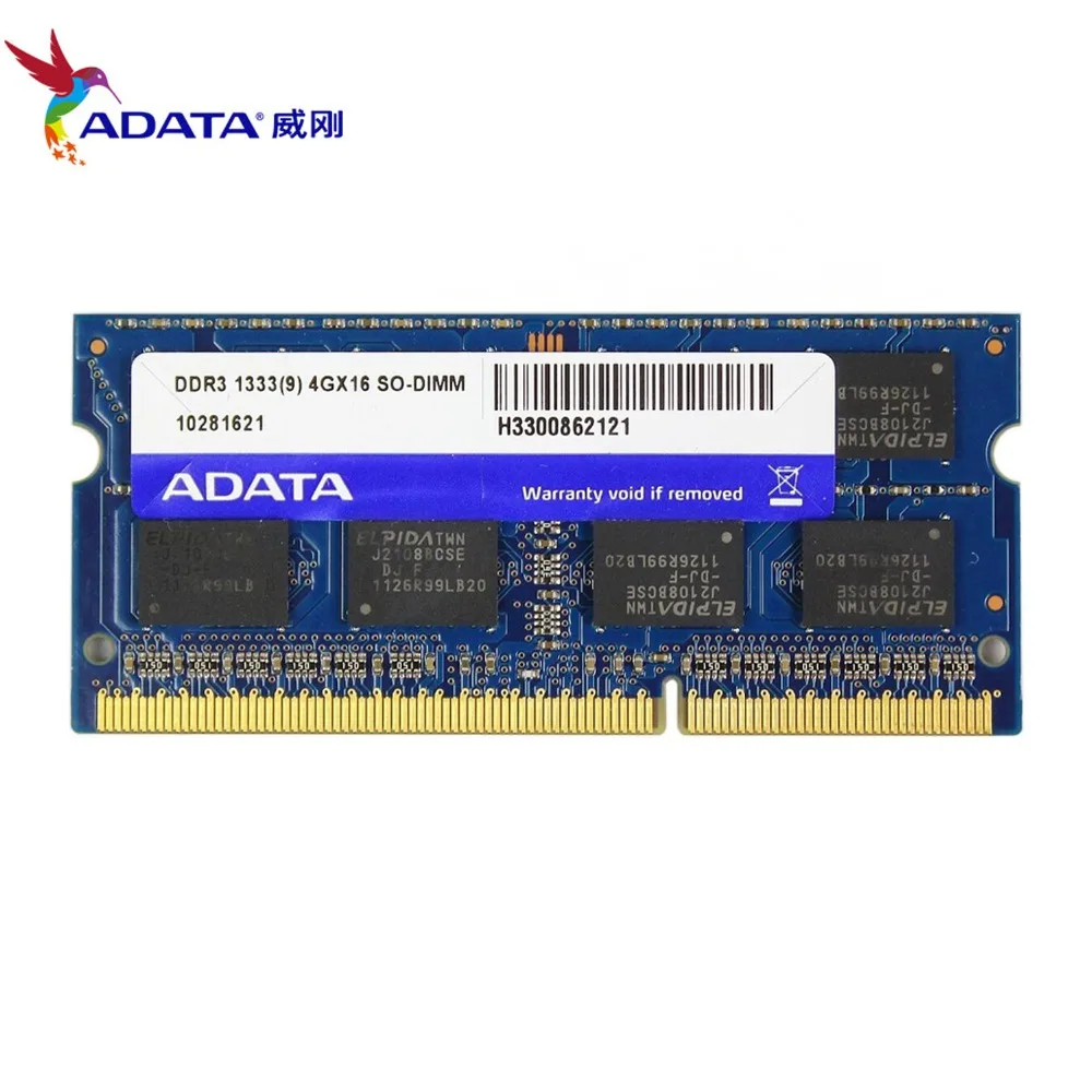 AData 4GB DDR3L 1333MHz PC3-10600 DDR3 1 35 V-1 5 V ноутбук RAM SO-DIMM 1333 10600 2G 204-PIN память ноутбука |