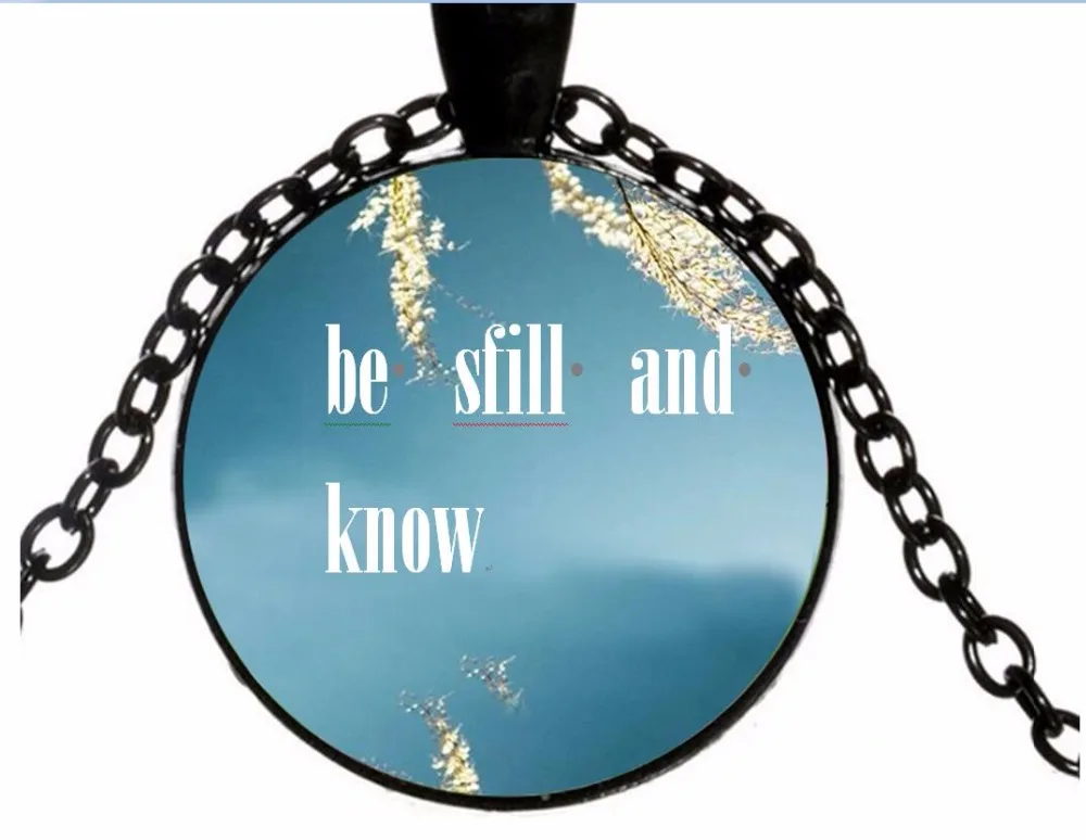 god is in her she will not fall bible verse necklace quote christian jewelry faith gifts |