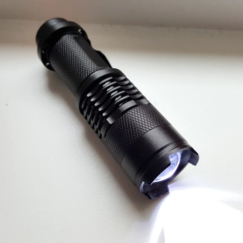 Z90S 2000 люмен Мини светодиодный фонарь CREE Q5 светодиодный AA battery фонарь с регулируемым зумом и фокусом