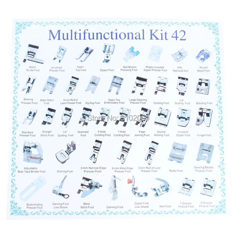 Набор многофункциональных прижимных лапок для швейной машинки Brother Singer Janome|sewing