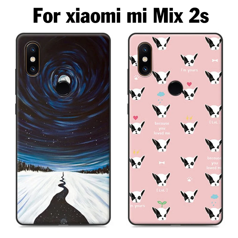 Для xiaomi mi Mix 2 s чехол милый мультяшный Мягкий силиконовый для Mix2s телефона