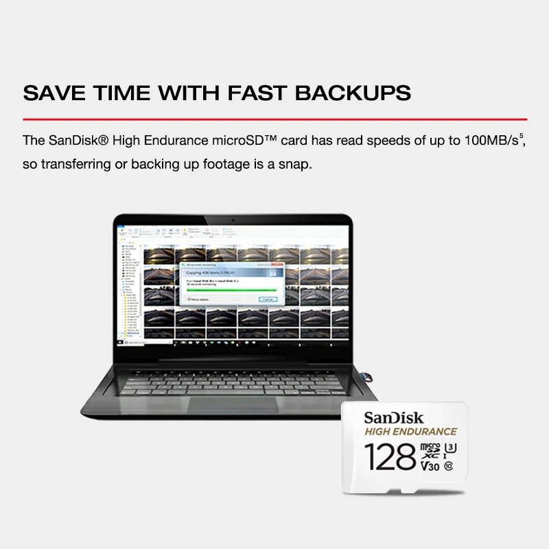 Двойной Флеш накопитель SanDisk Memory Card с высокой износостойкостью видео