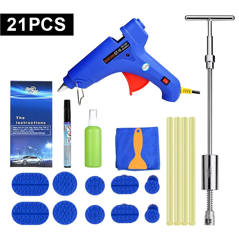 Preço 44 Pçs/set Car Kit Dent Dent Extrator Removedor Para A Remoção Do Corpo Do Carro Kit De Reparação Paintless Dent