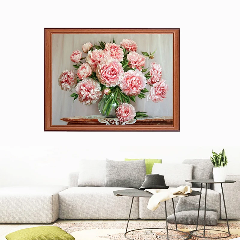 Декоративная картина живопись по номерам современной Цветок Home Decor Гостиная