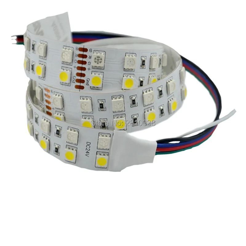 Высококачественная Светодиодная лента SMD5050 DC24V 100 м/лот гибсветодиодный ные ленты