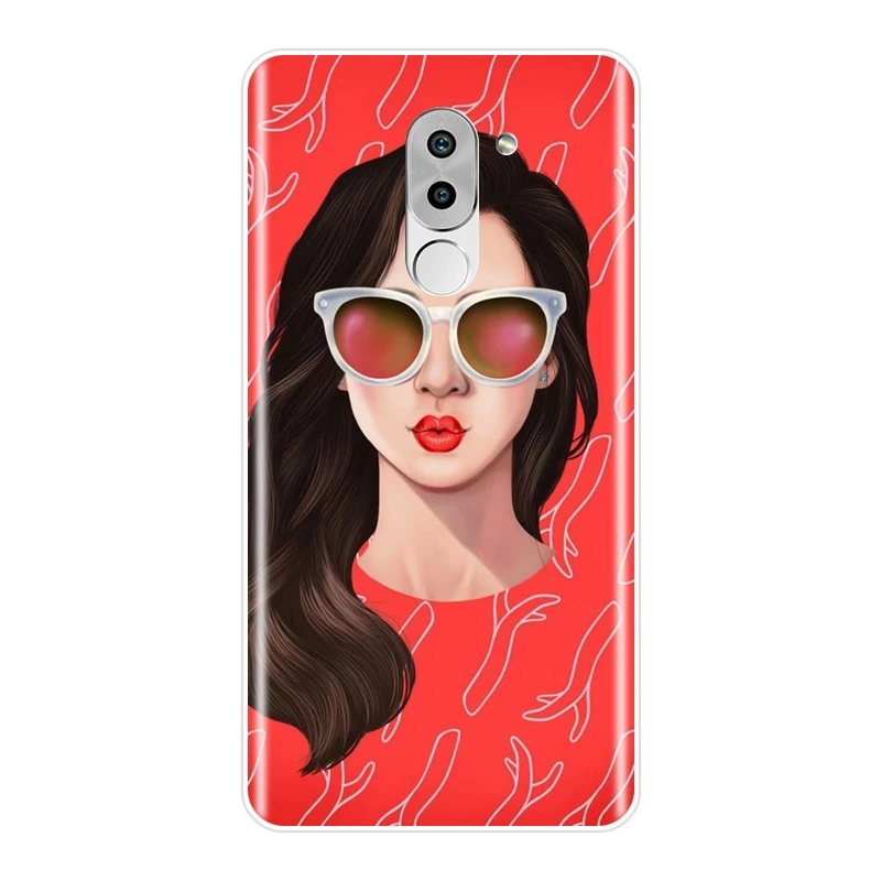 Чехол накладка для Huawei Honor 6 5A 4X 5X 6X мягкий силиконовый чехол розового и желтого