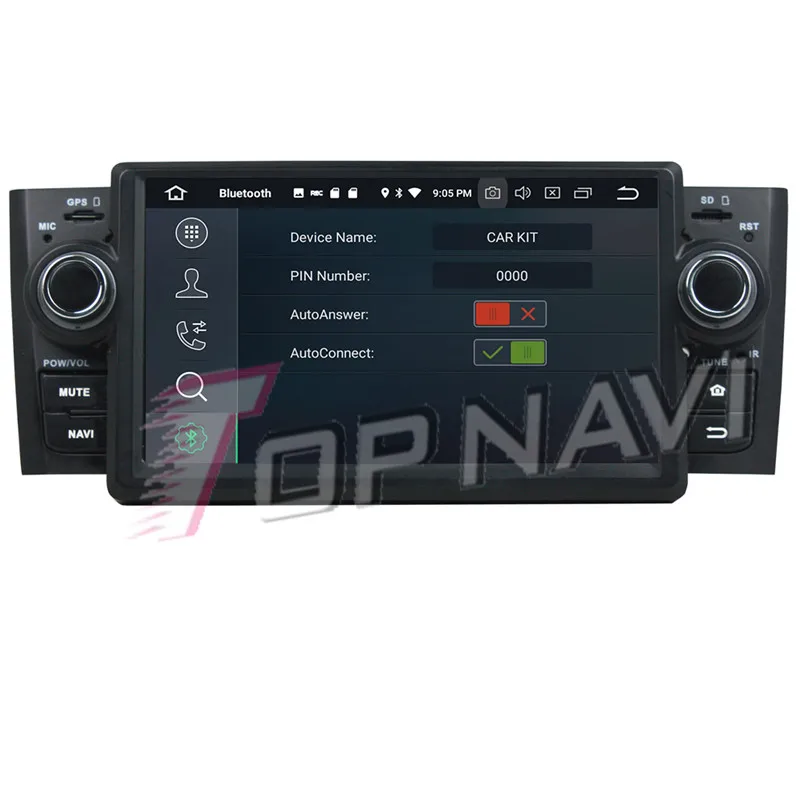 Автомобильный мультимедийный DVD плеер Topnavi 7 дюймов Восьмиядерный процессор Android 9