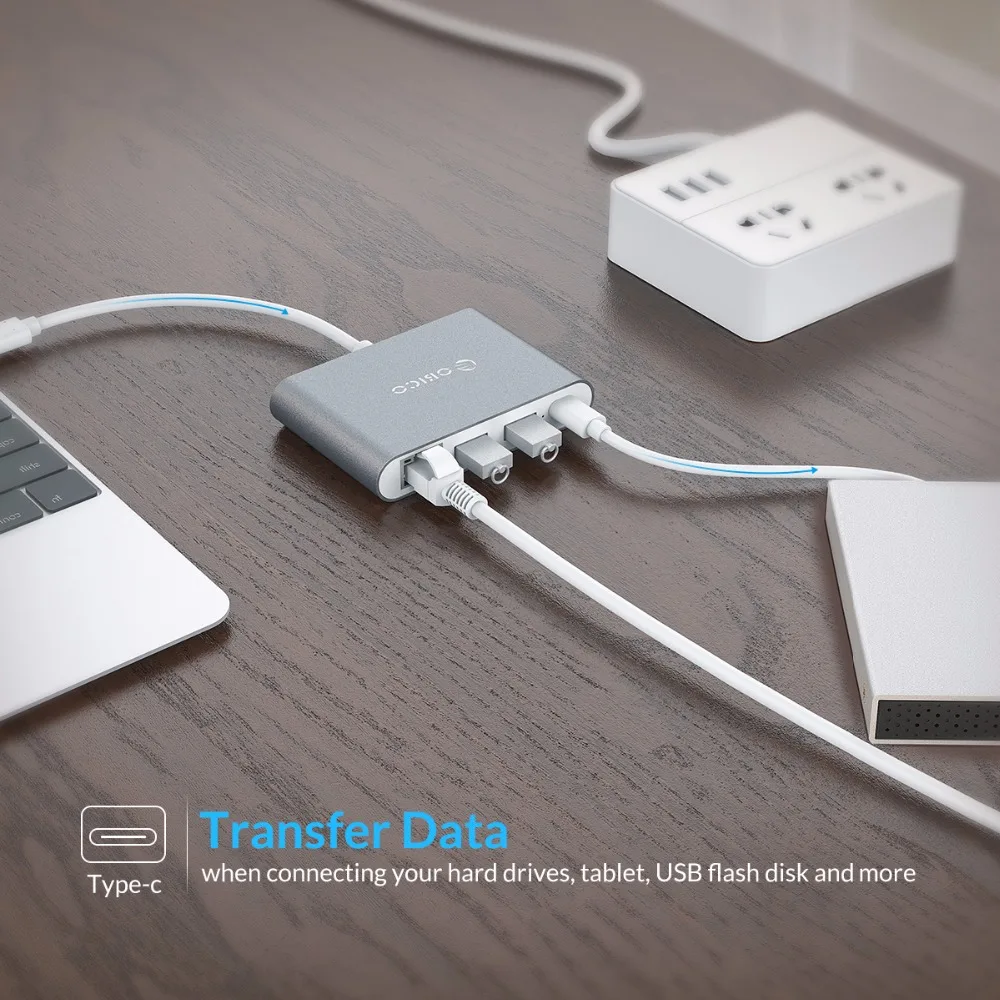 ORICO алюминиевый концентратор тип-c к тип-a/тип-c/HDMI конвертер Поддержка PD многофункциональный ноутбук станция для MACbook PC